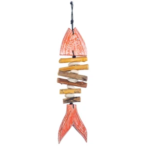 CONTR24 - Peixe Esqueleto Vermelho - 30cm