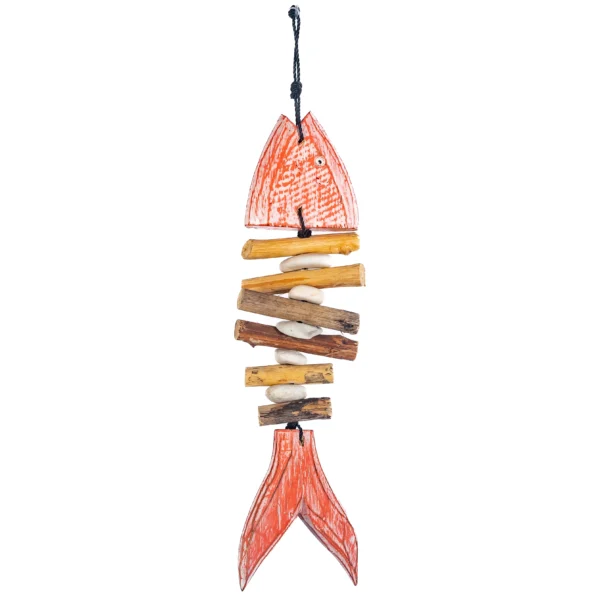CONTR24 - Peixe Esqueleto Vermelho - 30cm