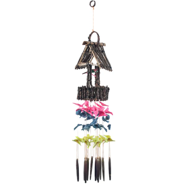 Mobile Casinha de Passarinho Colorido - 54cm