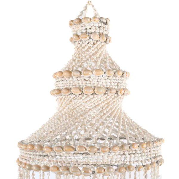 Chandelier - Luminária de Conchas Nassa e Red Lips - 170 cm - Imagem 2