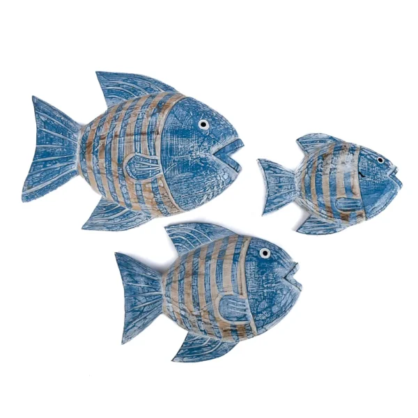 Trio de Peixe Azul Forte -