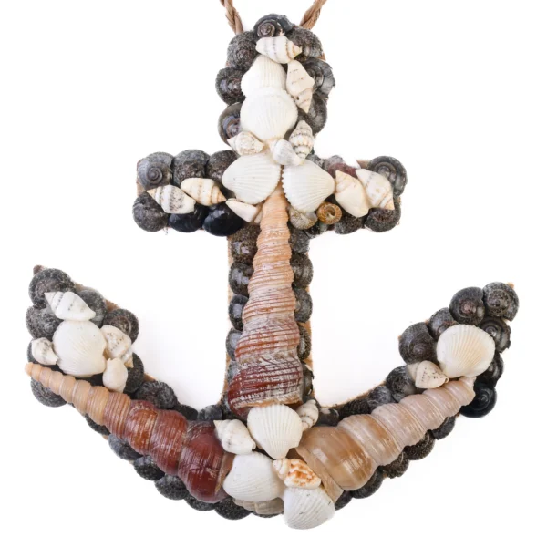 Âncora Decorativa com Conchas - 20x13cm - Imagem 2