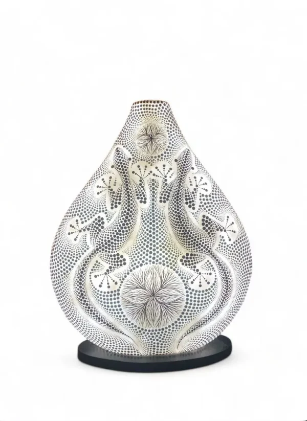 CONTR24 - Luminaria Camaleão Geometria Sagrada - 45cm