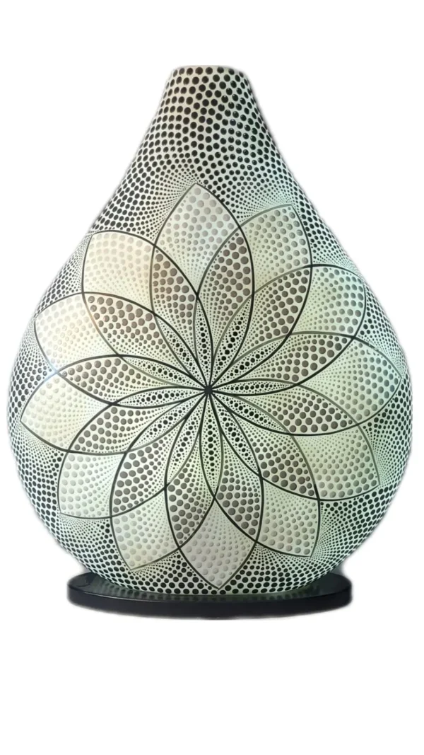 CONTR24 - Luminária Flor Geometria Sagrada - 45cm