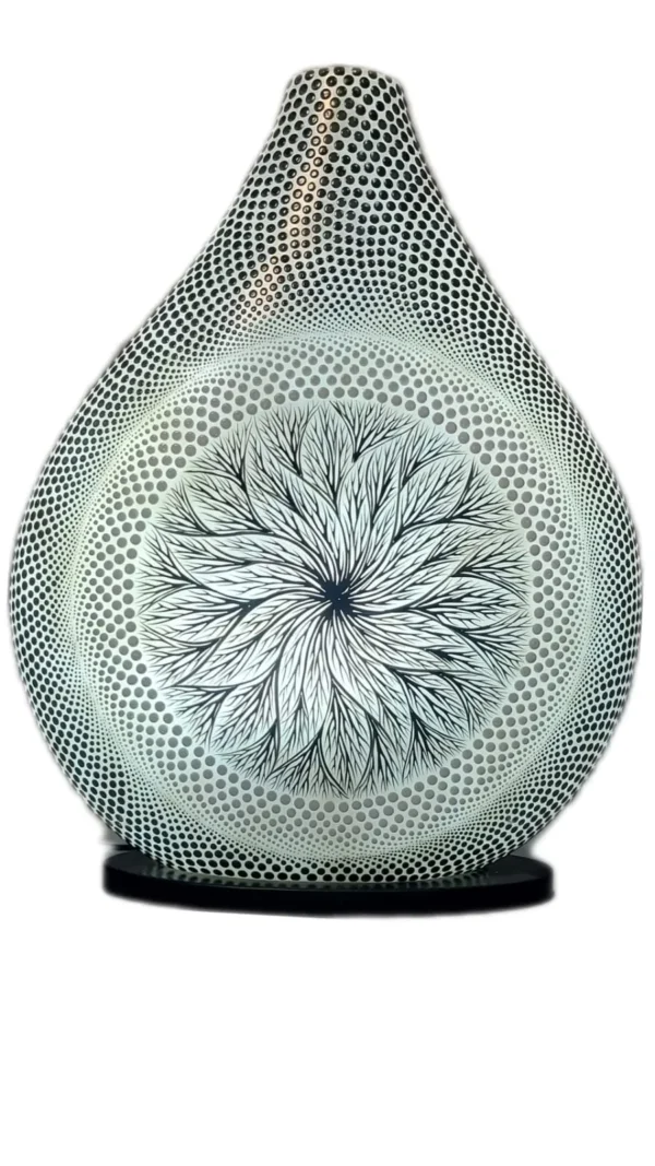 CONTR24 - Luminária Lotus Geometria Sagrada - 45cm