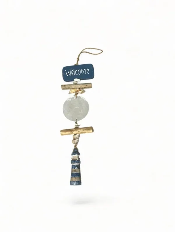 Mobile Placuna Ancora e Farol Azul Escuro - 80cm