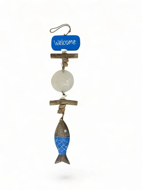 Mobile Welcome Placuna Peixe Azul - 55cm