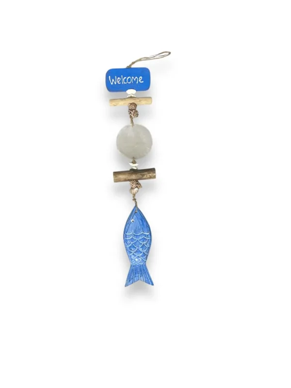 Mobile Welcome Placuna Peixe Azul - 60cm