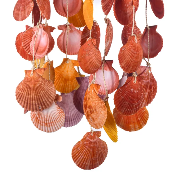 Pendente de Teto Concha Pecten Colorida - 54x20cm - Imagem 3