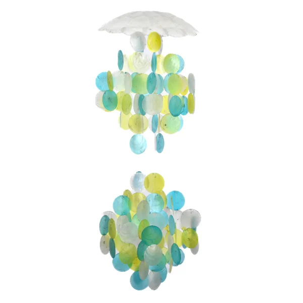 Pendente de Teto de Ostras Vidraças (97cm)