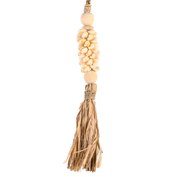 Tassel Caramujo Sigay e Palha Natural - 40cm - Imagem 2