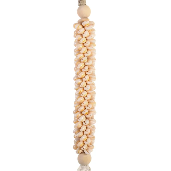 Tassel de Búzios e Folha Macramê Branca - 70cm - Imagem 3