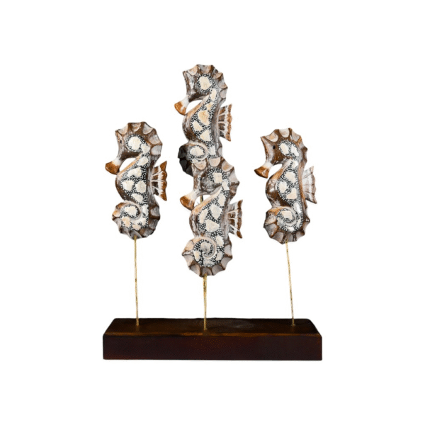 4 Cavalos Marinhos Marrons - 47x32cm