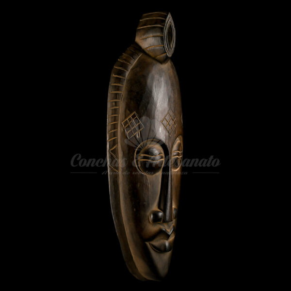 Máscara de Madeira Africana - 40cm - Imagem 3
