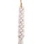 Tassel de Bali em Madeira e Macramê Branco - 70cm