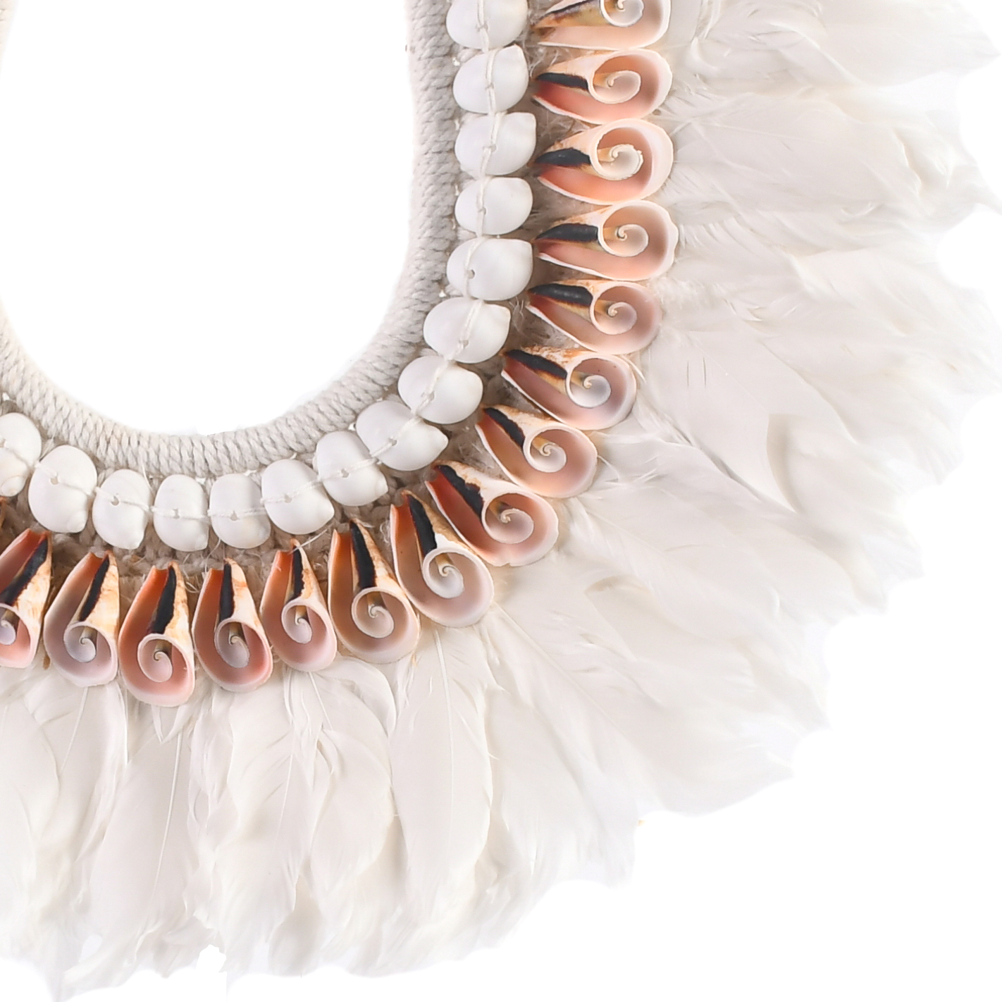 Colar Decorativo de Conchas de Bali Iuhuanus cut e White Moon - 40x35cm - Imagem 3