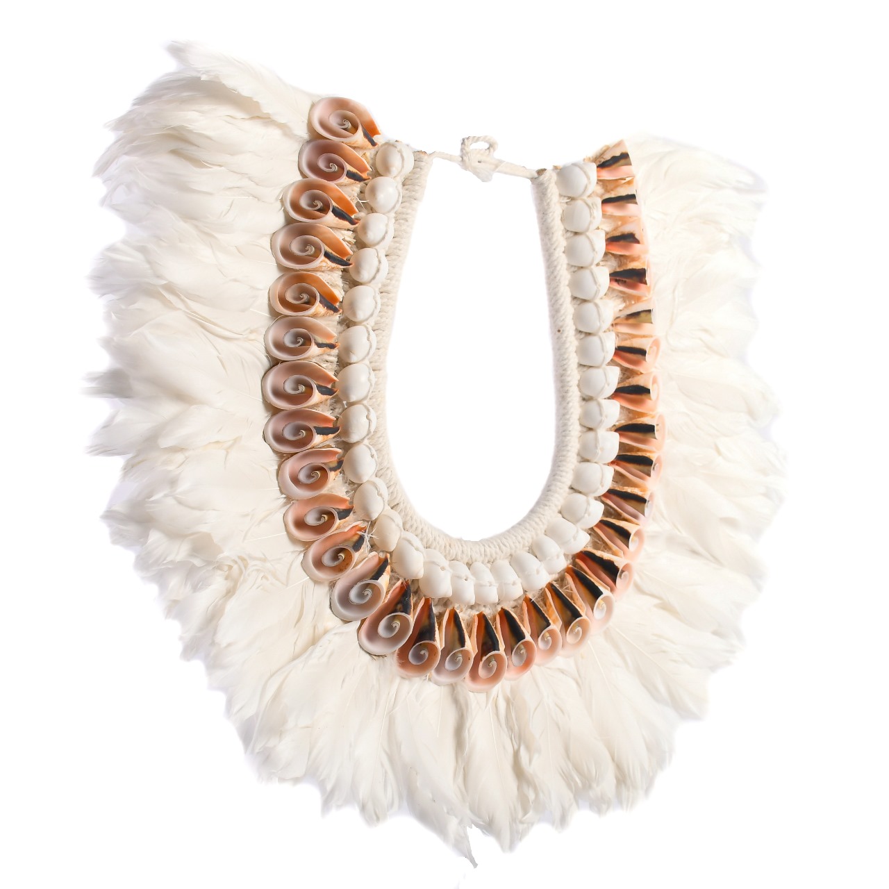 Colar Decorativo de Conchas de Bali Iuhuanus cut e White Moon - 40x35cm - Imagem 2