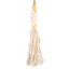 Tassel de Bali com Conchas White Moon e Macramê Branco - 40cm