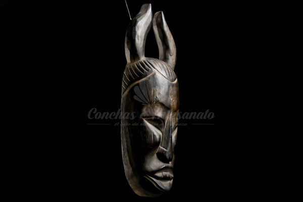 Máscara de Madeira Africana - 40cm - Imagem 2