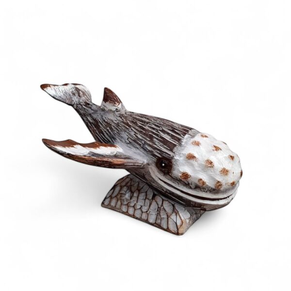 Baleia Jubarte Marrom de Bali - 60x35x35cm