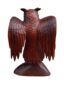 Coruja de Madeira de Bali com Asas Abertas - 40cm