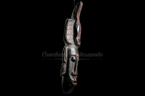 Máscara de Madeira Africana - 50cm - Imagem 3