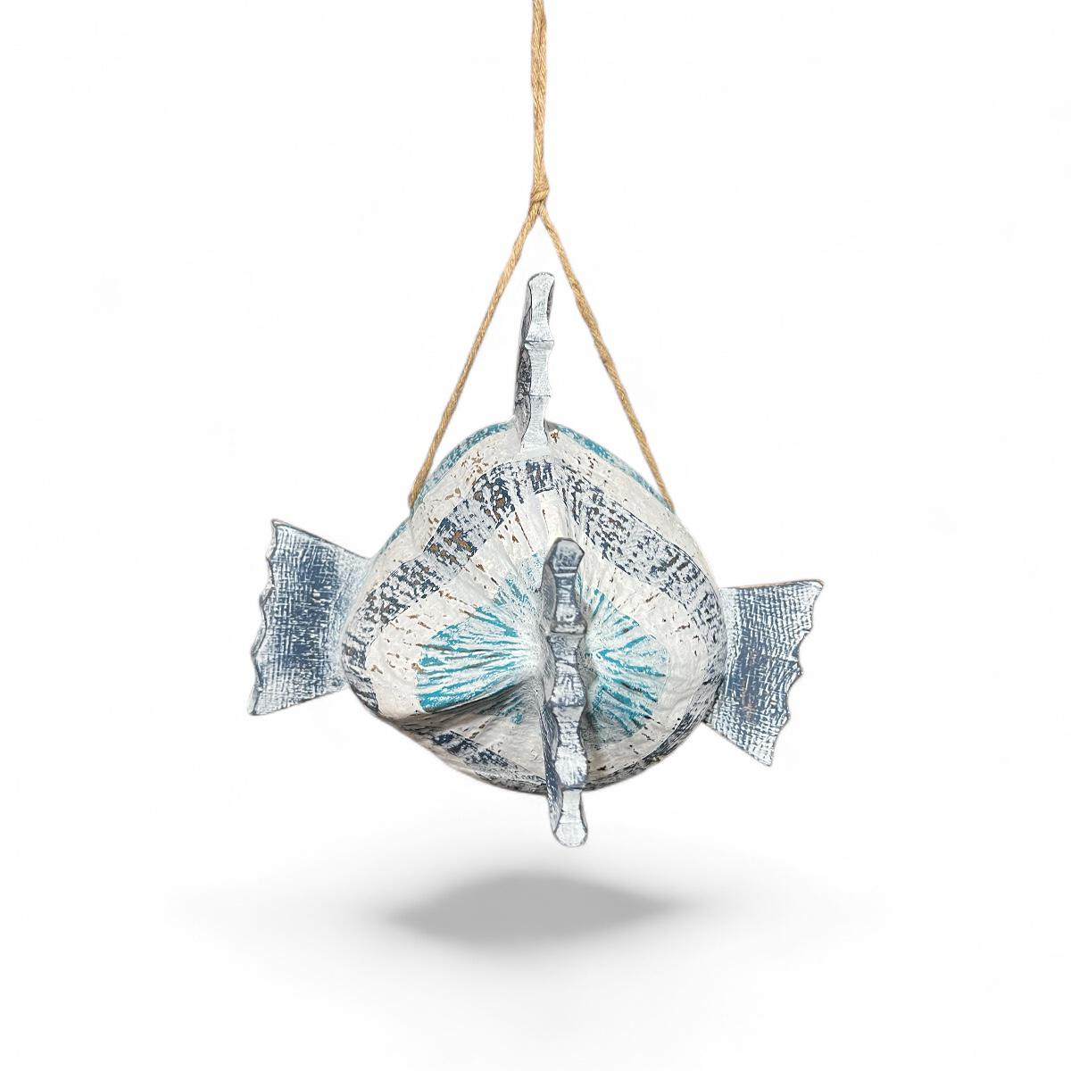 Peixe de Coco Listrado - 30x32cm - Imagem 3