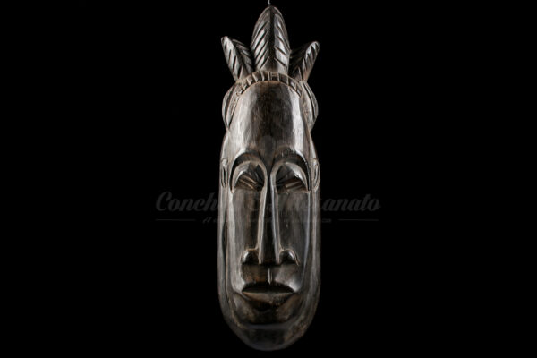 Máscara de Madeira Africana - 50cm - Imagem 3