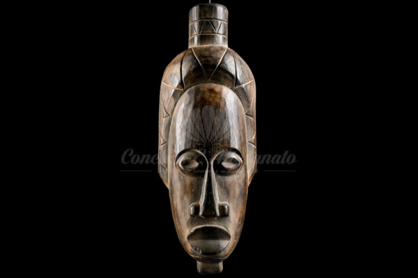 Máscara de Madeira Africana - 40cm - Imagem 3